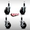 Service Caster 4'' SS Soft Rubber Wheel Swivel 1-1/8'' Expanding Stem Caster Set 2 Brakes, 4PK SCC-SSEX20S414-SRS-2-TLB-2-118 - alternate 5